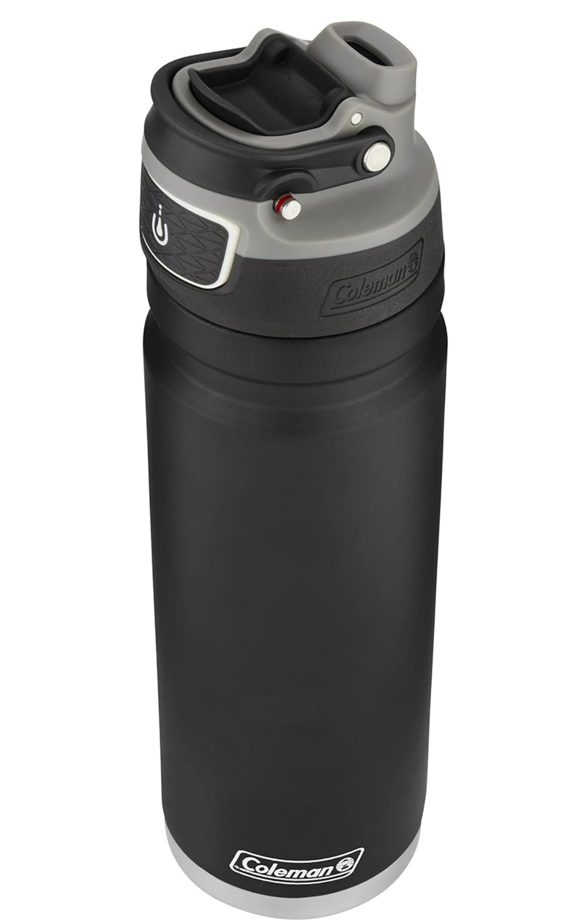 Coleman Stainless Steel Water Bottle, Free Flow, 24Oz, Black